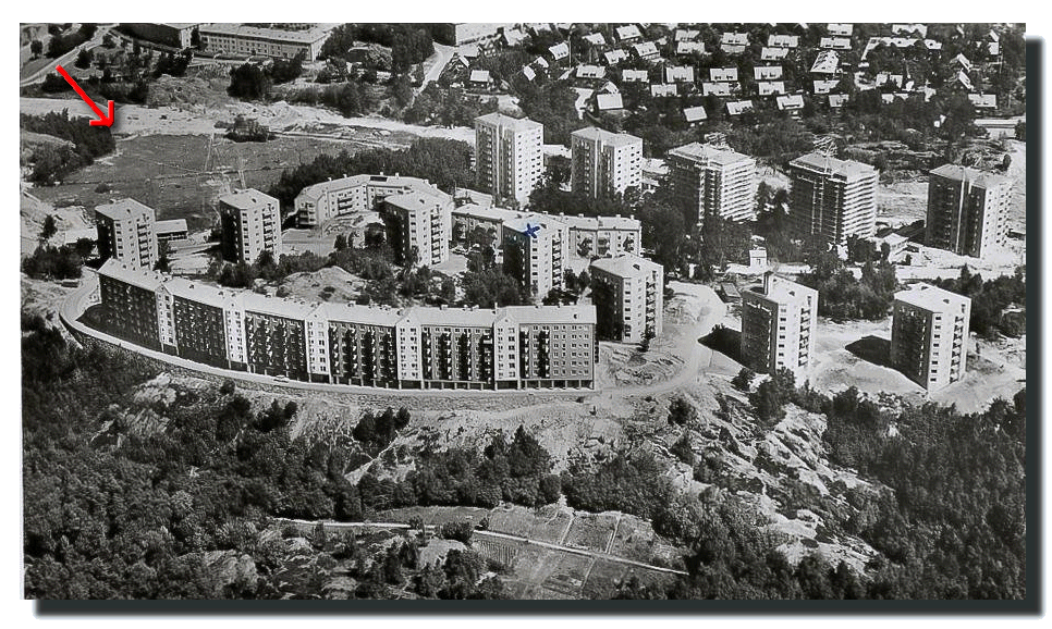 Innan skolan byggdes (bilden frn 1953)